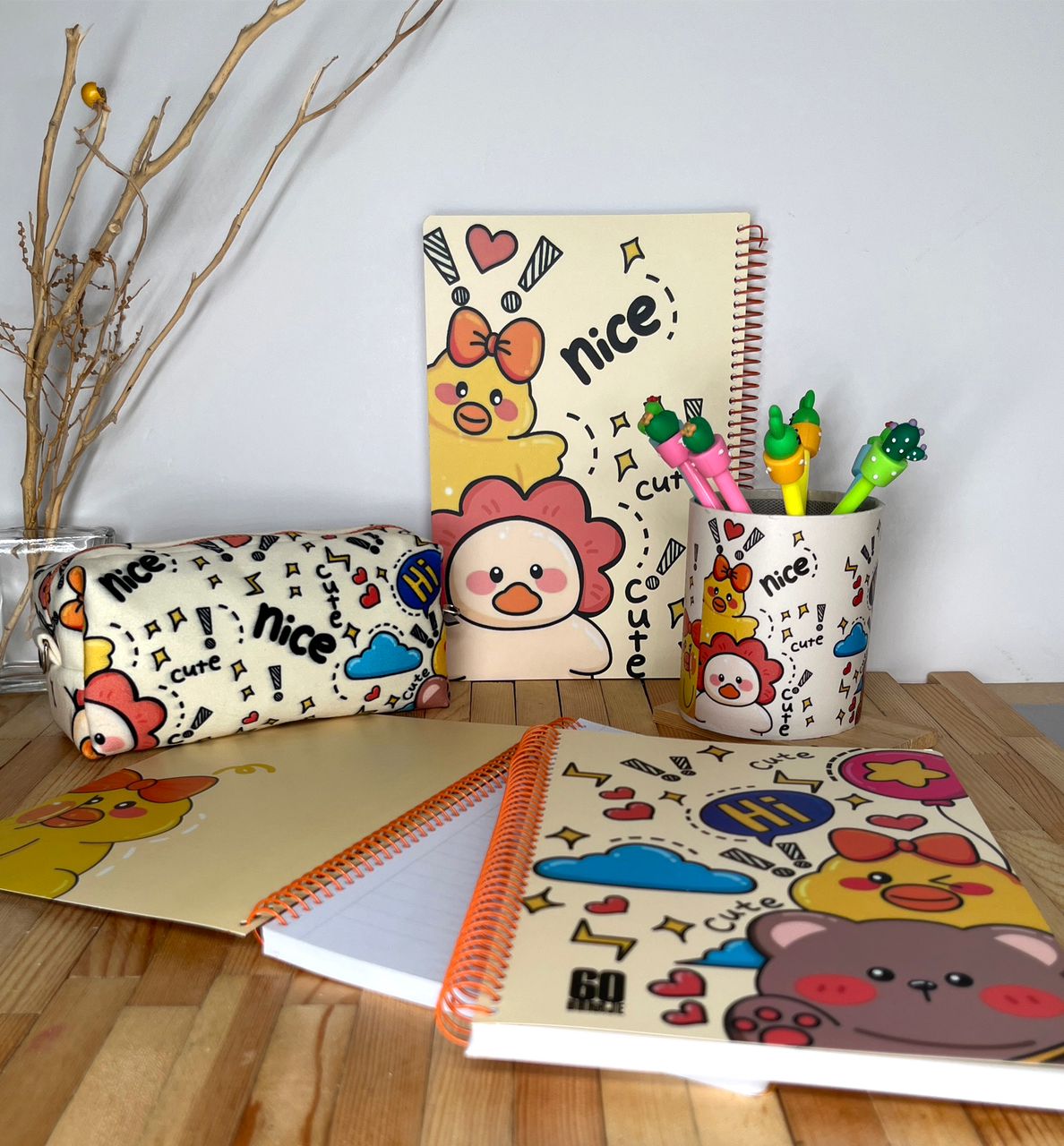 ست سه تکه طرح جوجه